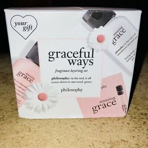 NEW Philosophy Graceful Ways Fragrance Layering Set Amazing Grace Bath Gel KIT